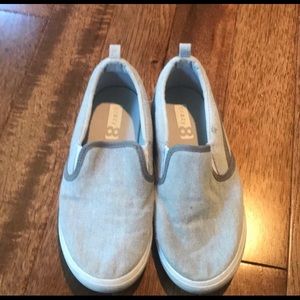 Crazy 8 slip ons. Re-poshed. Too small for my guy!